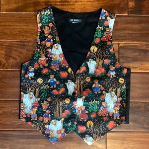 Halloween Bears and Pumpkins Vest S/M